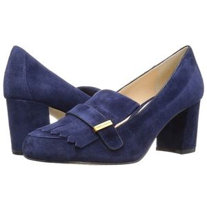 Vince Camuto Triss Block Heel Pump - Navy